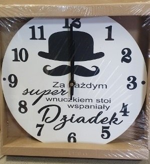 Zegar ścienny 30cm ... wspaniały Dziadek