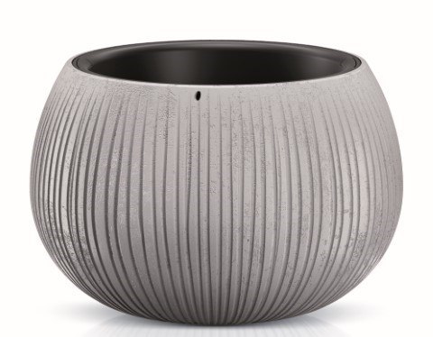 Doniczka z wkładem Beton Bowl 18cm szary | DKB180-422U Doniczka z wkładem Beton Bowl 18cm szary | DKB180-422U