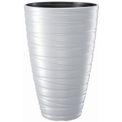 Doniczka z wkładem Maze 37xh58 cm biała Doniczka z wkładem Maze 37xh58 cm biała