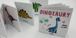 Książeczka twarda składana harmonijka DINOZAURY