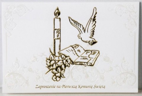 Zaproszenia Komunia Święta 10szt. 3516 Zaproszenia Komunia Święta 10szt. 3516