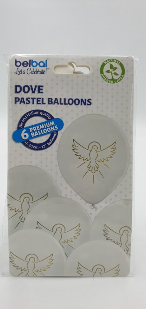Balony Pierwsza Komunia Św. 30cm 6szt. Balony Pierwsza Komunia Św. 30cm 6szt.