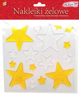 Naklejki żelowe gwiazdki 19cm x 19cm | ZNK-5888