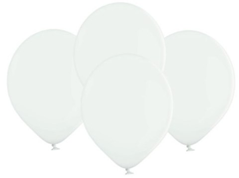 Balony pastelowe białe 23cm 100 szt. 88-01