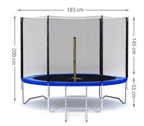 Trampolina ogrodowa 183cm Trampolina ogrodowa 183cm