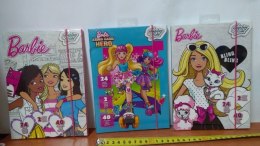 Szablon 2szt,szkicownik 40szt,naklejki 24szt BARBIE