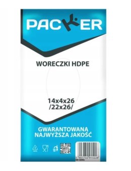 Woreczki torebki HDPE packer 22×26 14/4/26