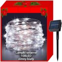 Lampki solarne choinkowe 100 LED wew/zew druciki | 11395