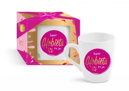 Kubek baryłka Super Kobieta Pink Vibes 300 ml