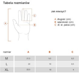 Męskie rękawiczki całuski dla kierowcy XL