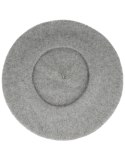 Beret damski w stylu francuskim popielaty