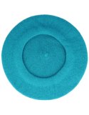Beret damski w stylu francuskim turkusowy