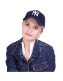 Czapka z daszkiem snapback regulowana granatowa