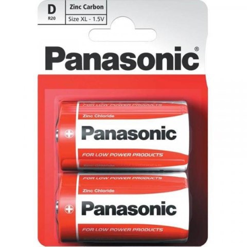 Bateria Panasonic 2szt. R20 blister Bateria Panasonic 2szt. R20 blister