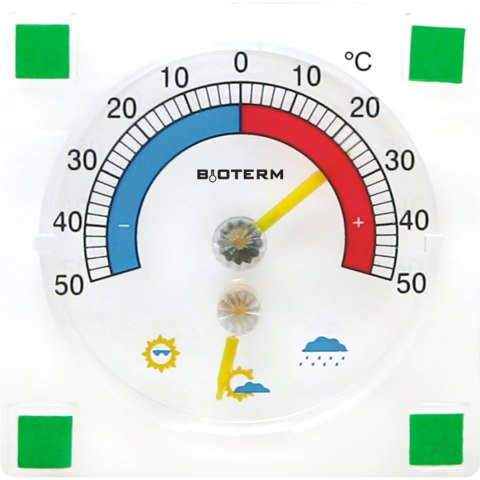 Termometr zaokienny bimetal + higrometr - 024800