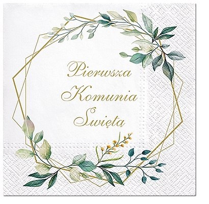 Serwetki 33x33cm Komunia 20szt SDL127820 76-02