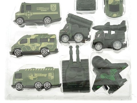 Zestaw 10 pojazdów wojskowych na blistrze Zestaw 10 pojazdów wojskowych na blistrze