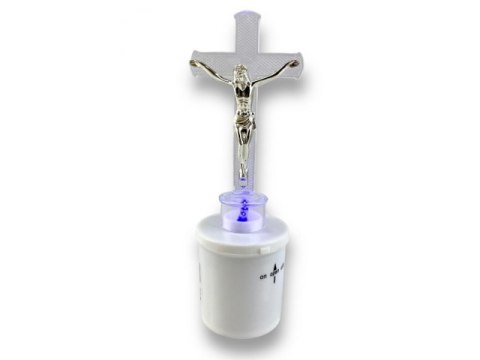Wkład 12szt. LED duży KRZYŻ BLUE z bateriami 2xR14 Wkład 12szt. LED duży KRZYŻ BLUE z bateriami 2xR14