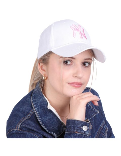 Czapka z daszkiem damska regulowana biała Czapka z daszkiem damska regulowana biała