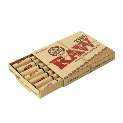 RAW - pre-rolled - skręcone filterki 21szt.