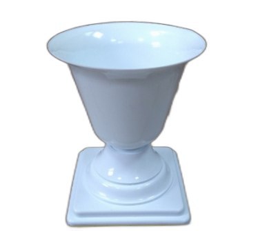 Flakon niski wazon plastikowy h-26 BIAŁY Flakon niski wazon plastikowy h-26 BIAŁY