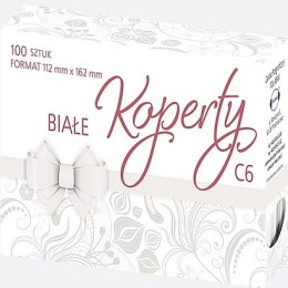 Koperty białe 162x114mm 100szt. | 83-15