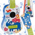 WOOPIE Gitara Klasyczna dla Dzieci Niebieska 57cm