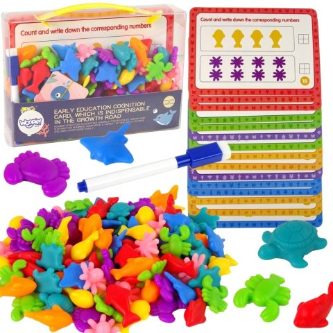 WOOPIE Zestaw Edukacyjny Nauka Liczenia Montessori Sorter Kolorów Morska Kraina 111 el. WOOPIE Zestaw Edukacyjny Nauka Liczenia Montessori Sorter Kolorów Morska Kraina 111 el.