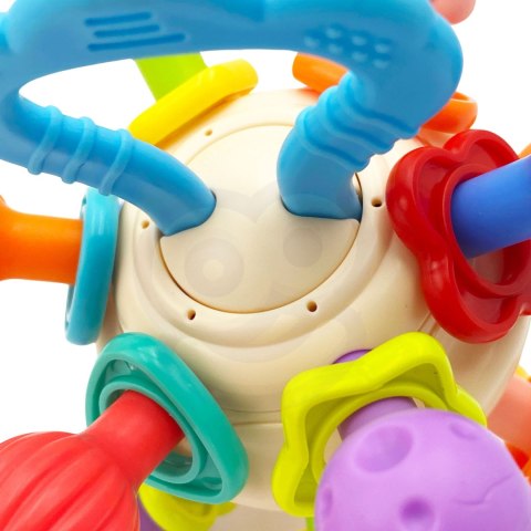 WOOPIE BABY Miękka Grzechotka 2w1 Gryzak Zabawka Sensoryczna dla Niemowląt 0m+ WOOPIE BABY Miękka Grzechotka 2w1 Gryzak Zabawka Sensoryczna dla Niemowląt 0m+