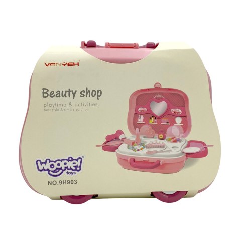 WOOPIE Przenośna Toaletka Salon Urody 2w1 Walizka na Kółkach dla Dziewczynki WOOPIE Przenośna Toaletka Salon Urody 2w1 Walizka na Kółkach dla Dziewczynki