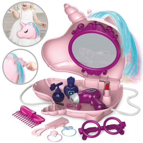 WOOPIE Toaletka dla Dziewczynki 2w1 Salon Piękności w Torebce Jednorożec WOOPIE Toaletka dla Dziewczynki 2w1 Salon Piękności w Torebce Jednorożec