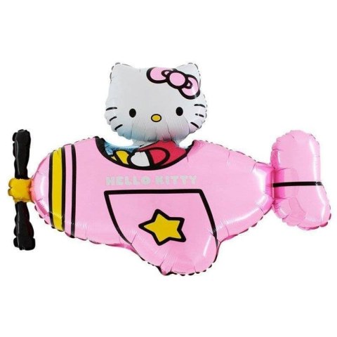 Balon Foliowy - Hello Kitty samolot 100 cm Grabo Grabo