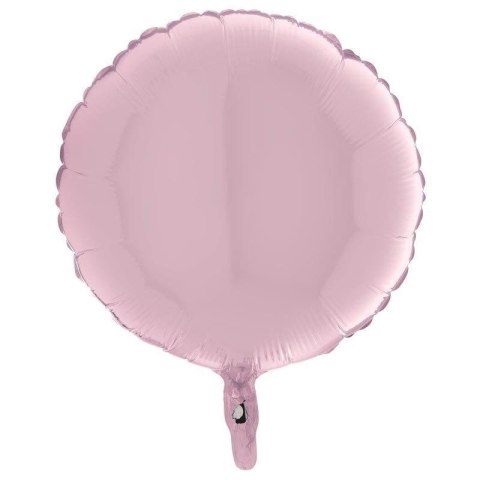 Balon Foliowy - Okrągły Pastelowy Różowy 46 cm Grabo Grabo