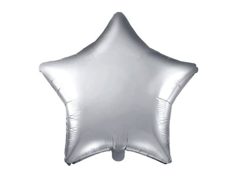 Balon foliowy Gwiazdka, 48cm, srebrna gwiazda Partydeco Balon foliowy Gwiazdka, 48cm, srebrna gwiazda Partydeco