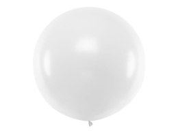 Balon lateksowy Gigant, Biały, Pastel White, 1m, 1 szt. Partydeco