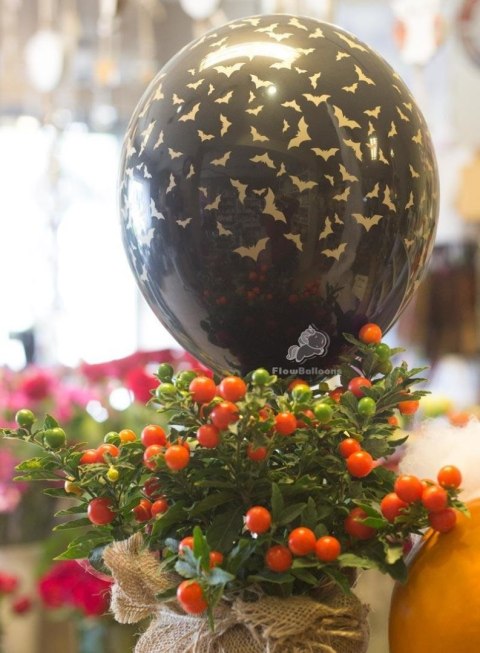 Balony 30 cm, Nietoperze, Pastel Black (1 op. / 6 szt.) Partydeco Balony 30 cm, Nietoperze, Pastel Black (1 op. / 6 szt.) Partydeco