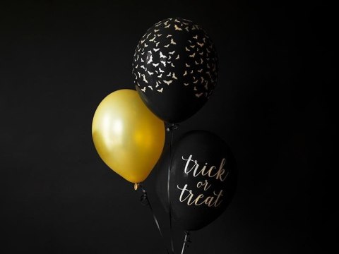 Balony 30 cm, Nietoperze, Pastel Black (1 op. / 6 szt.) Partydeco Balony 30 cm, Nietoperze, Pastel Black (1 op. / 6 szt.) Partydeco