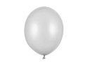 Balony Strong, Metaliczne Srebrne, 30cm, 10 szt. Partydeco