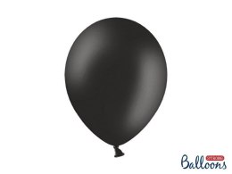 Balony lateksowe Strong, Czarne, Pastel Black, 30cm, 10 szt. Partydeco