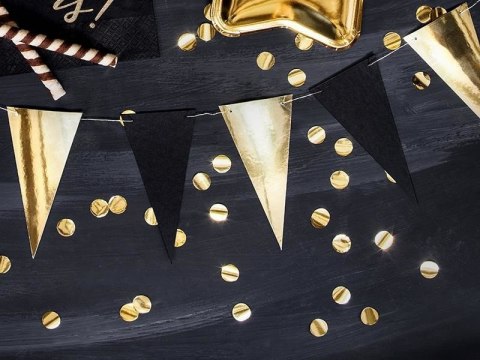 Girlanda Flagi - flagietki czarne i złote mix, 2,15 m Partydeco Girlanda Flagi - flagietki czarne i złote mix, 2,15 m Partydeco