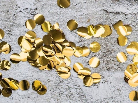 Konfetti Kółka, złoty, 15g Partydeco Konfetti Kółka, złoty, 15g Partydeco