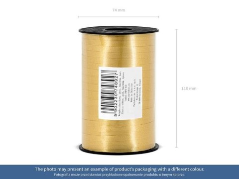 Wstążka plastikowa, czarny, 5mm/225m Partydeco Wstążka plastikowa, czarny, 5mm/225m Partydeco