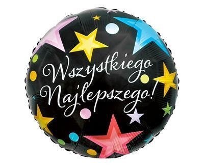 Balon Foliowy, Wszystkiego Najlepszego, 46 cm Godan