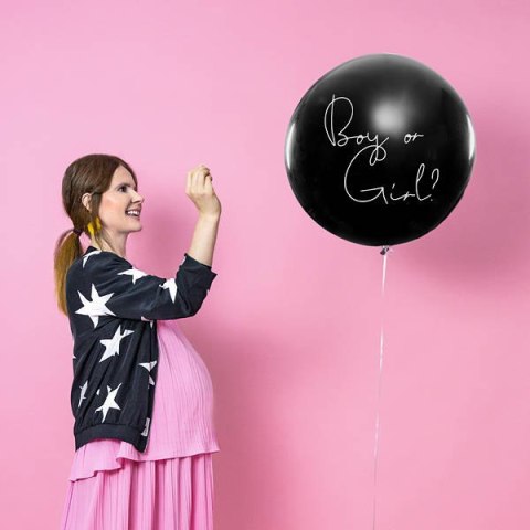 Balon Gigant Gender Reveal - Dziewczynka, 1m Partydeco Balon Gigant Gender Reveal - Dziewczynka, 1m Partydeco