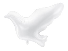 Balon foliowy Biały Gołąb, 77x66cm Partydeco
