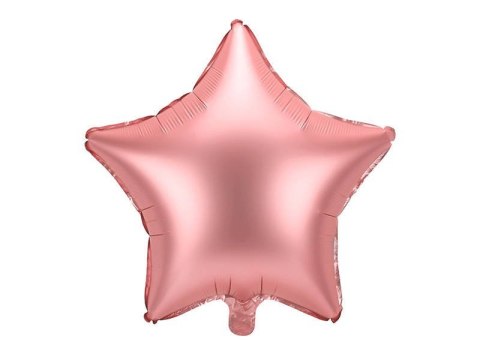 Balon foliowy Gwiazda, rose gold 48cm Partydeco