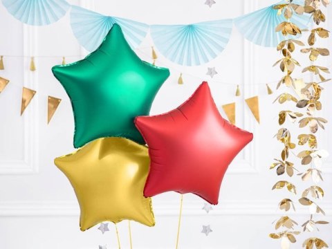 Balon foliowy Gwiazda, złota 48cm Partydeco Balon foliowy Gwiazda, złota 48cm Partydeco