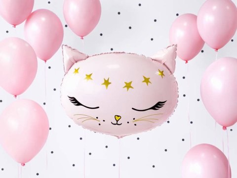 Balon foliowy Kotek, różowy, 48 x 36 cm Partydeco Balon foliowy Kotek, różowy, 48 x 36 cm Partydeco