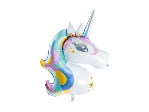 Balon foliowy, pastelowy Jednorożec Unicorn, 73x90cm Partydeco