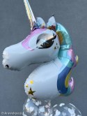 Balon foliowy, pastelowy Jednorożec Unicorn, 73x90cm Partydeco